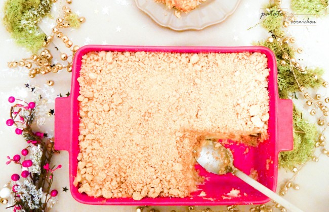 Recette crumble légumes vegan