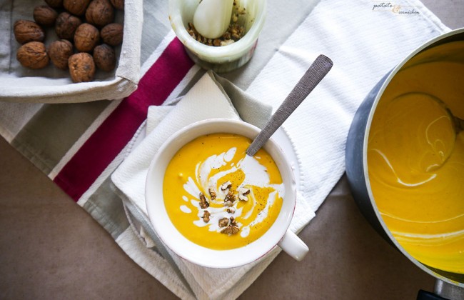 Recette velouté potimarron vegan