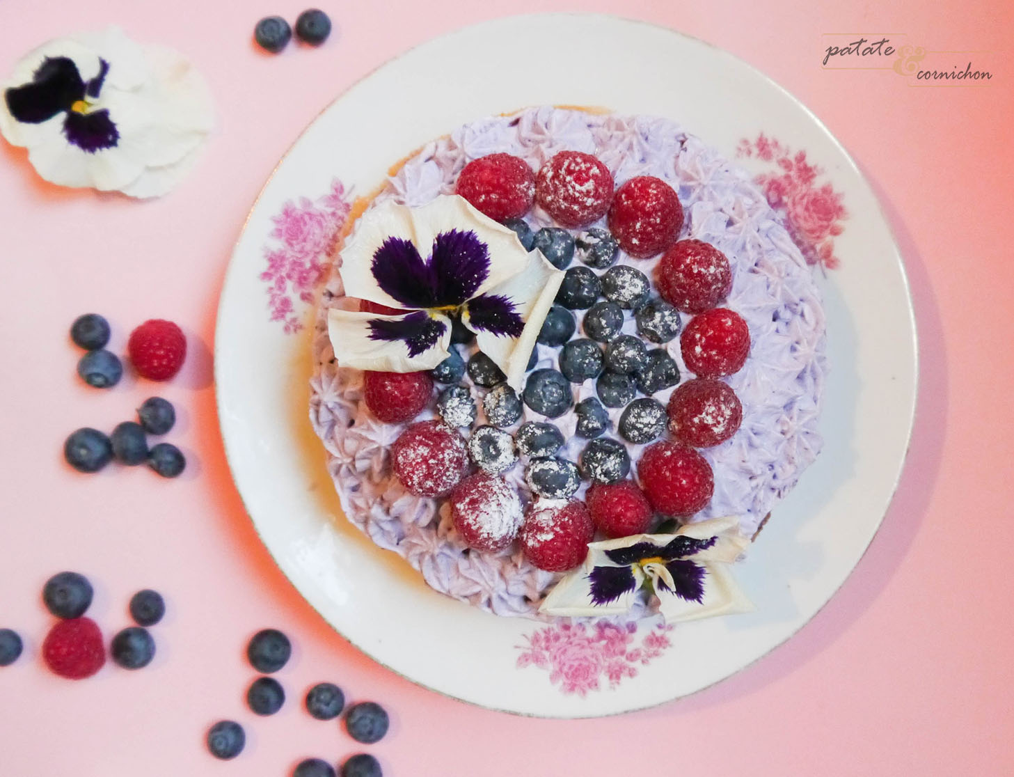 gâteau vegan myrtille