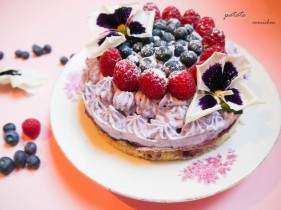 gâteau vegan myrtille