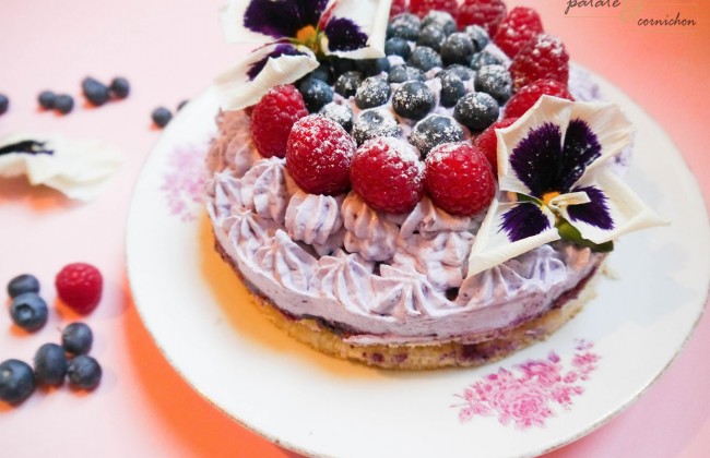 gâteau vegan myrtille