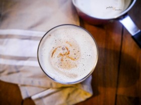 Latte macchiato vegan