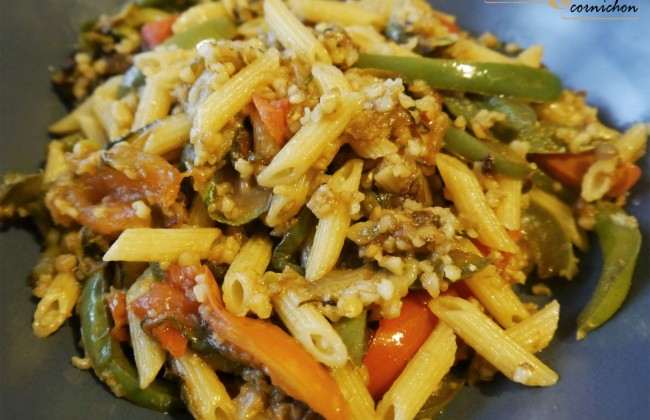 Wok de céréales vegan