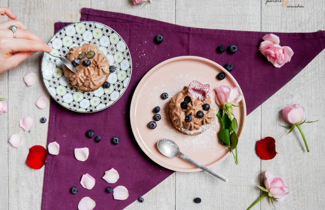 Sablé breton et mousse chocolat