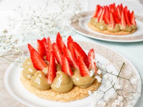 tartelette fraise pistache