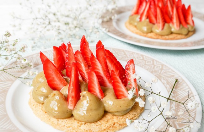 tartelette fraise pistache