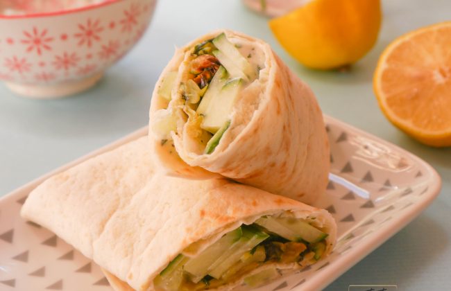 wraps courgettes