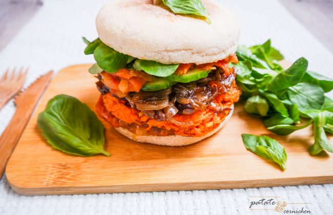 burger vegan patate douce