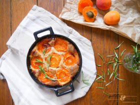 gratin d'abricot vegan